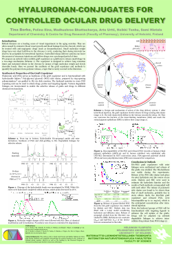 poster about release of grafts from hyaluronic acid